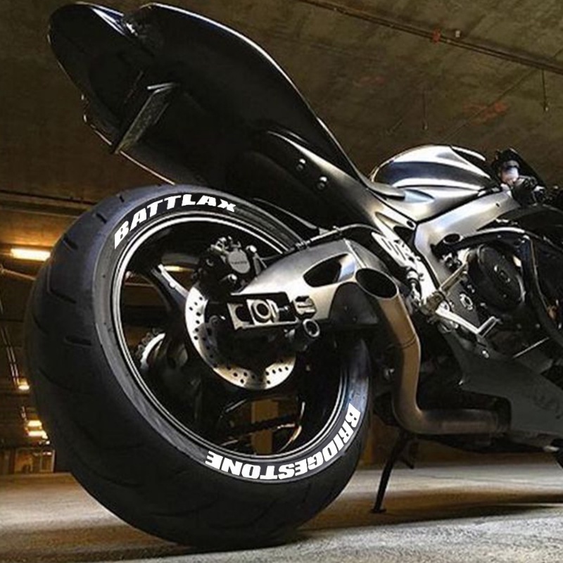 Sticker Chữ O-Z 0-9 20mm Màu Trắng Chất Liệu Da Dán Vành Bánh Xe Đạp / Mô Tô