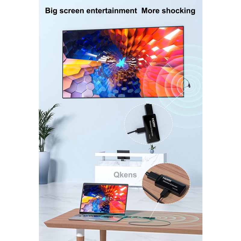 Bộ ChuyểN ĐổI HDMI 150m Không Dây Cho PS3 PS4 NS Camera / PC Sang TV / MáY ChiếU 1080p Can 1x2 1x3 1x4 1 To 2 3 4