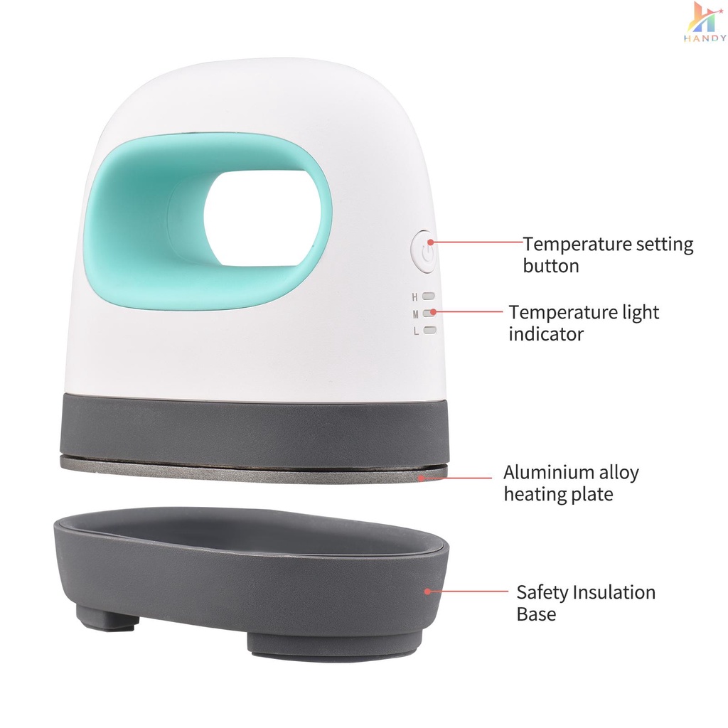 Máy Ép Nhiệt Mini Dễ Dàng Làm Nóng Cho Quần Áo / Mũ / Chăn Da HTV Vinly Projects DIY