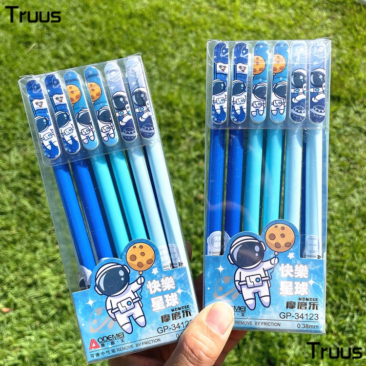 ✍Odemei Bút Gel Mực Đen Có Thể Xóa Được Hình Phi Hành Gia Momo Dành Cho Học Sinh Tiểu Học341232023 Túi Đựng Đồ Đa Năng Tiện Lợi Dễ Sử Dụng