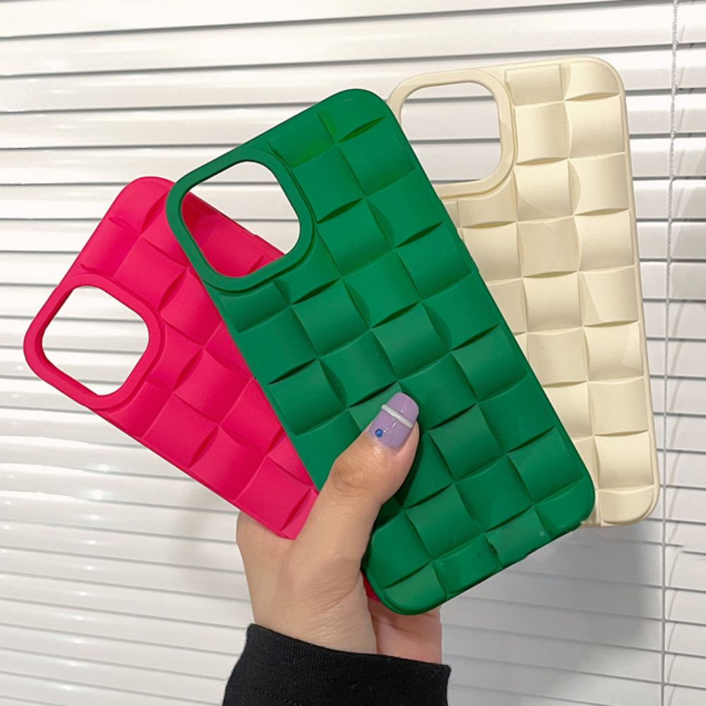 Ốp Điện Thoại TPU Mềm Chống Sốc Họa Tiết Caro Sang Trọng Cho IPhone 14 13 12 11 Pro Max XS XR 8 7 Plus