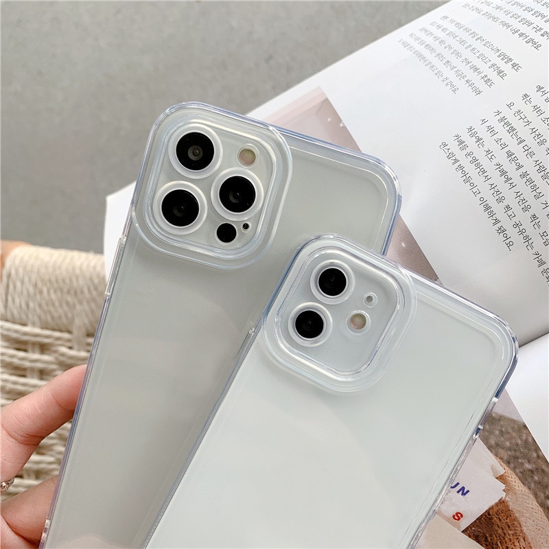 Ốp lưng iphone trong lỗ viền camera trong suốt 6/6plus/6splus/7/7plus/8/8plus/x/xs/11/12/pro/max/plus/promax k3