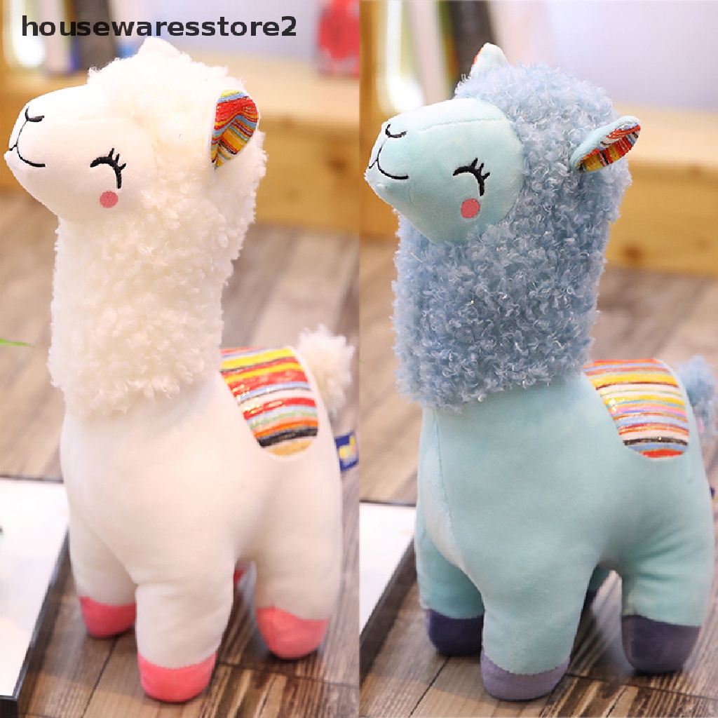 [housewaresstore2] Đồ chơi nhồi bông Hình Lạc Đà Alpaca Kẻ Sọc Mặt Cười Quà Tặng Sinh Nhật Cho Bé
