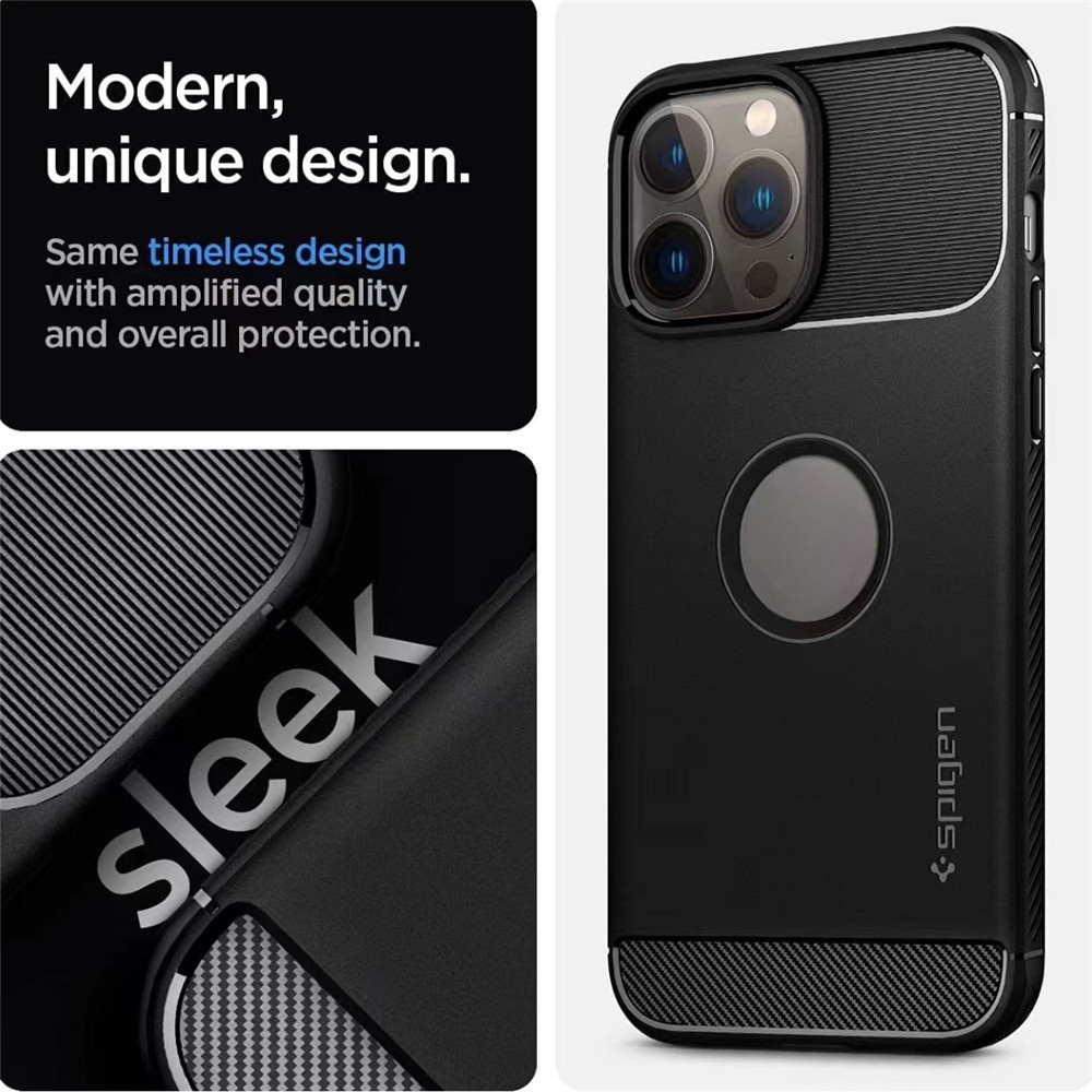 SPIGEN Ốp Lưng Nhám Viền Màu Cho Điện Thoại iPhone 13 / 13 Pro / 13 Pro Max / 12 / 12 Pro / 12 Pro Max
