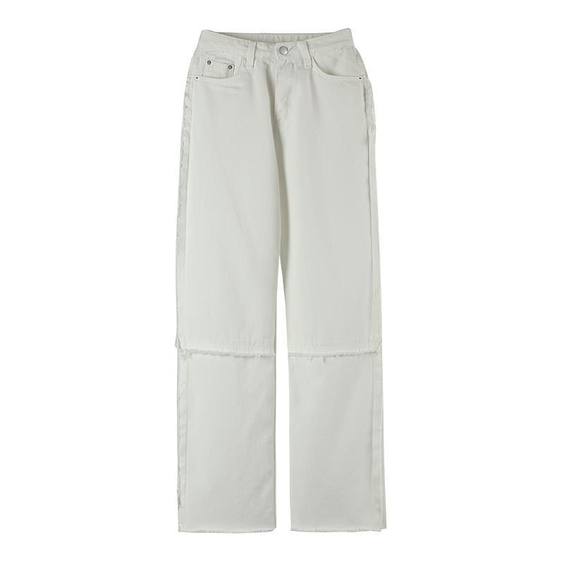 Quần Jean Dài Dáng Rộng Phong Cách Hàn Quốc Thời Trang Mới Năm 2021