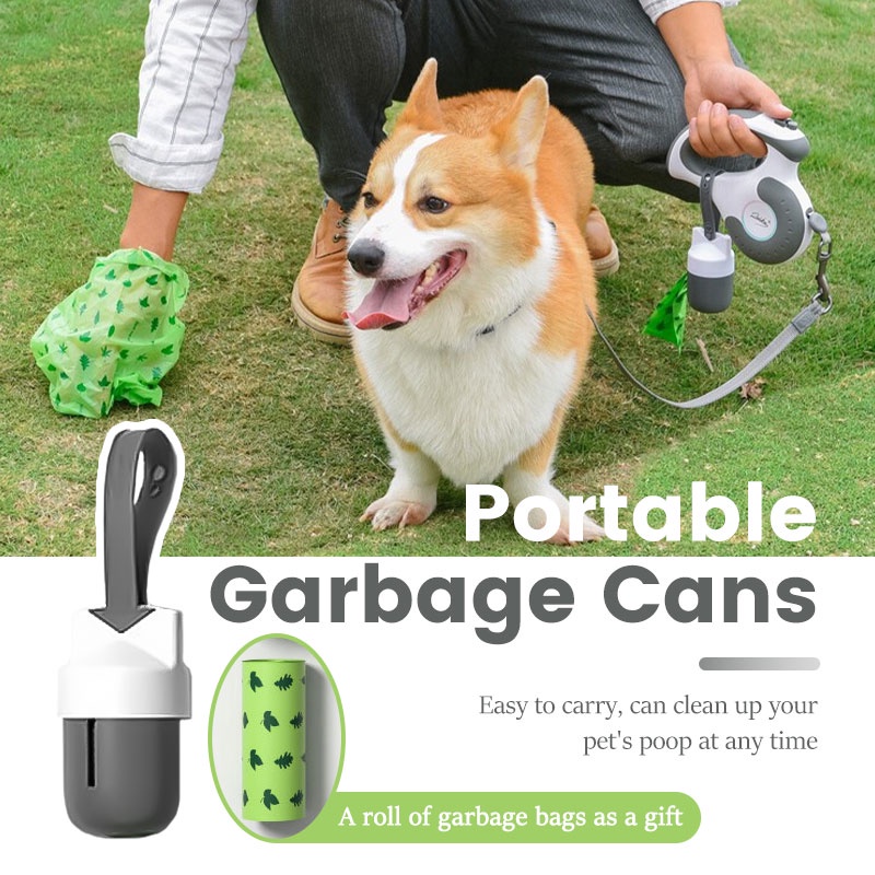 HamshMoc Dây Dắt Chó Đi Dạo Có Thể Thu Gọn Tiện Dụng