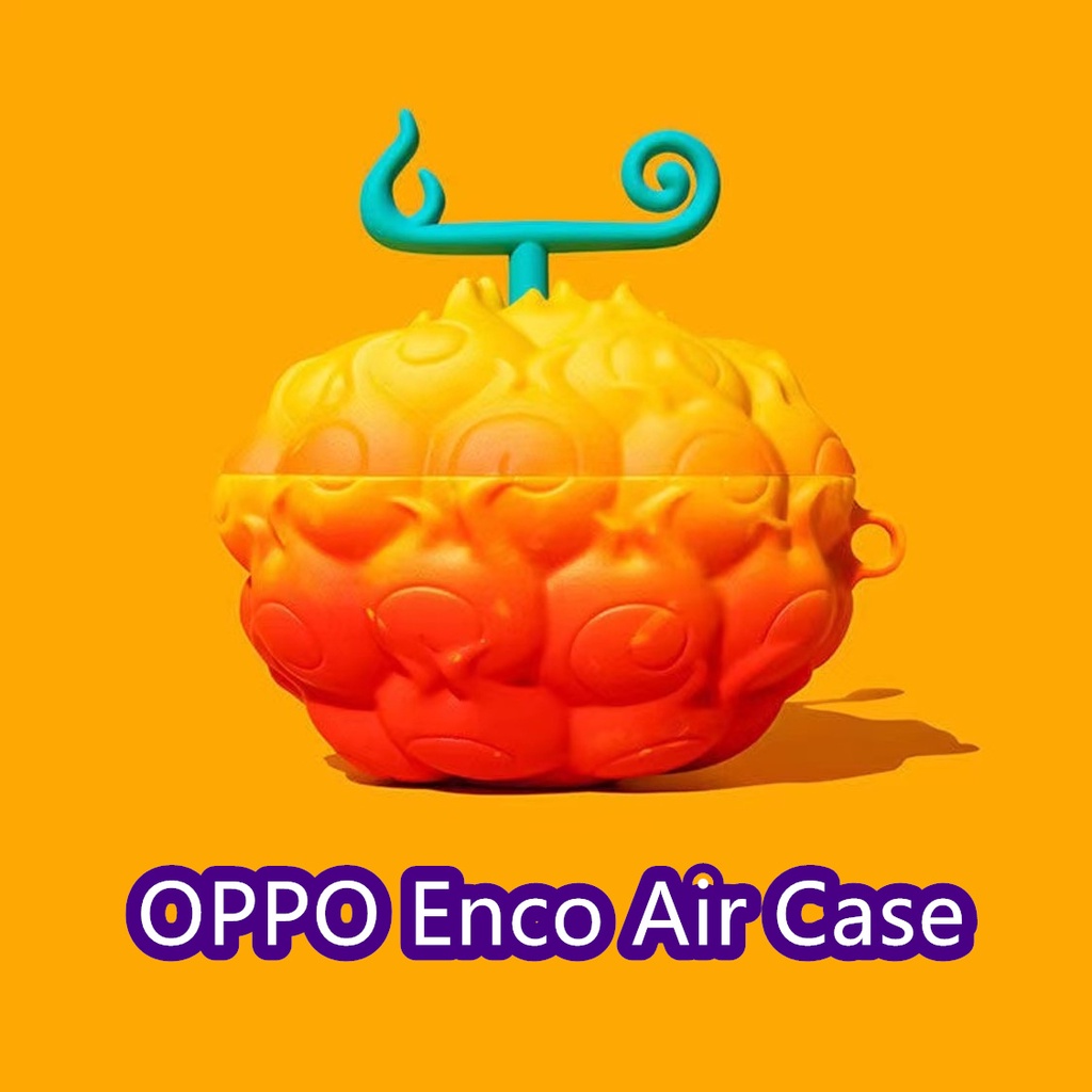 Hàng Có Sẵn! Vỏ Bảo Vệ Hộp Sạc Tai Nghe OPPO Enco Air Màu Trơn Họa Tiết Hoạt Hình Dễ Thương