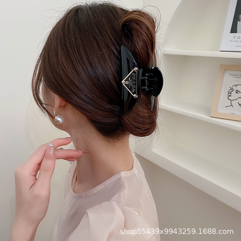 Kẹp Tóc Màu Đen Thời Trang Hè Cao Cấp Cho Nữ