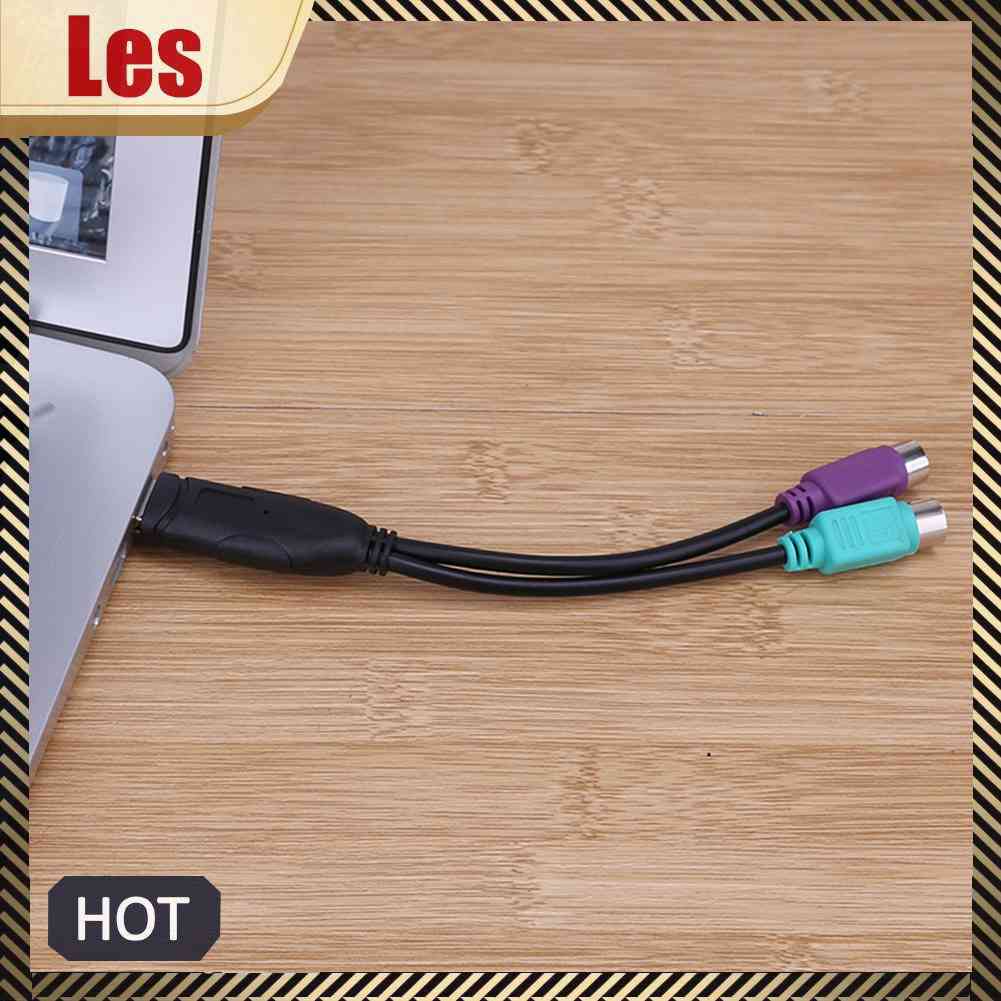 1 Dây Cáp Mở Rộng Chuyển Đổi Từ USB Sang PS2 PS / 2