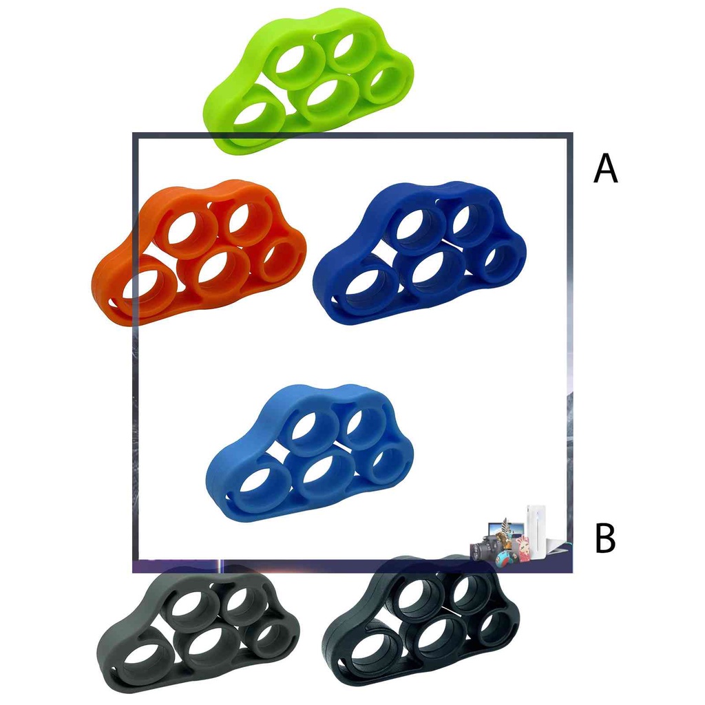 Bộ 3 Vòng Silicone Đeo Ngón Tay Tập Phục Hồi Chức Năng