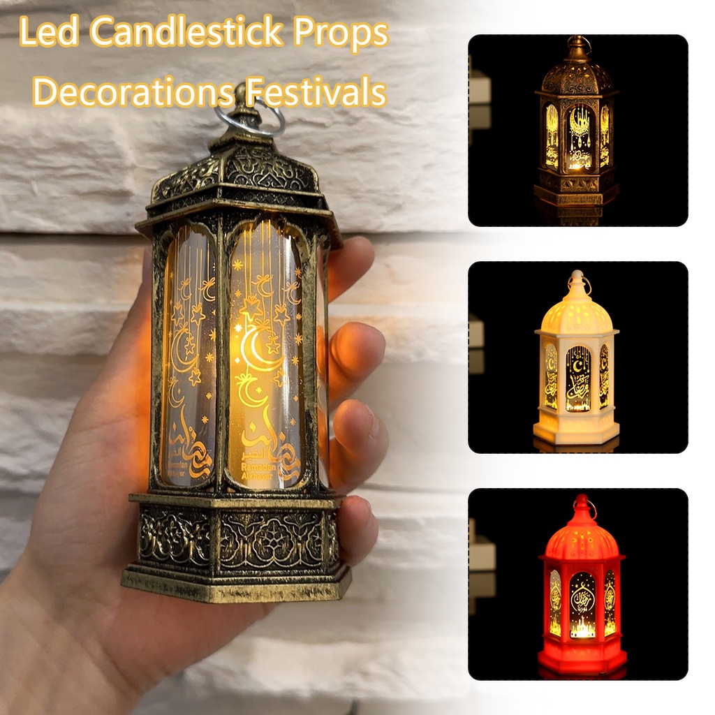 Lồng Đèn LED Hình Nến Nhỏ Dùng Trang Trí Lễ Hội Phong Cách Châu Âu