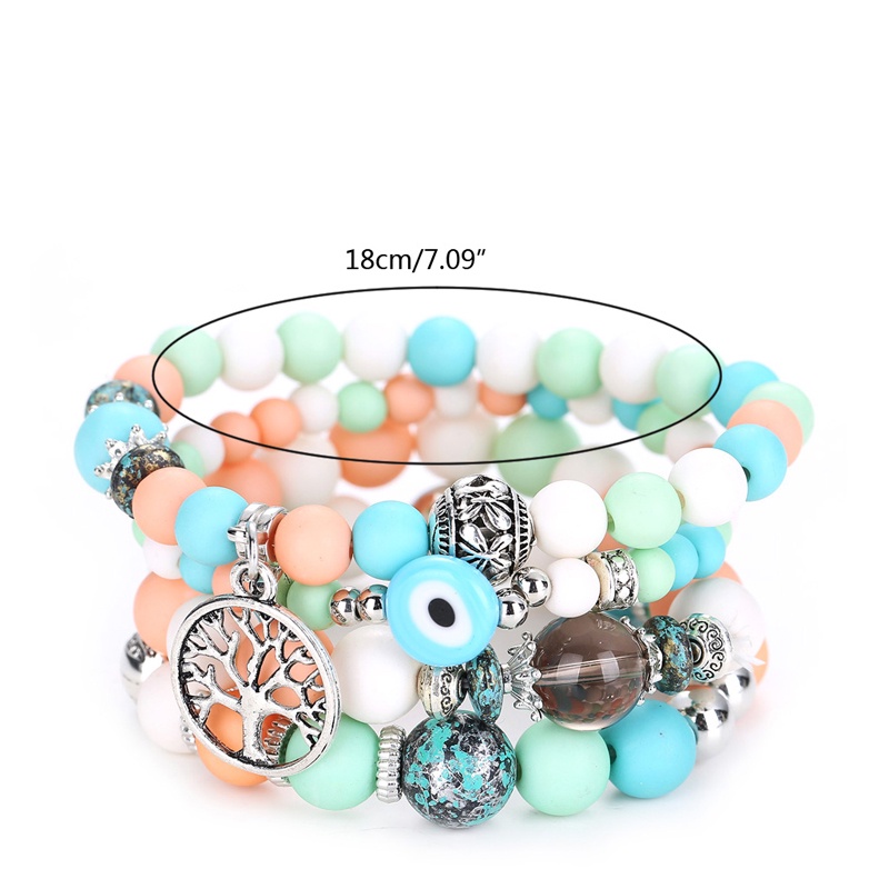 Vòng Tay Chuỗi Hạt Nhiều Lớp Thời Trang Ngọt Ngào Cho Nữ