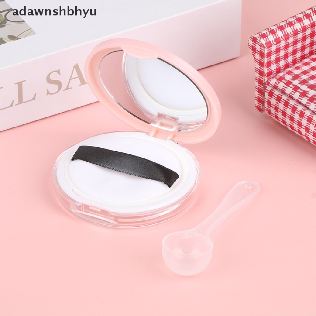 Hộp Đựng Phấn Trang Điểm adawnshbhyu Bằng Nhựa Kèm Mút Xốp Và Muỗng Tiện Dụng