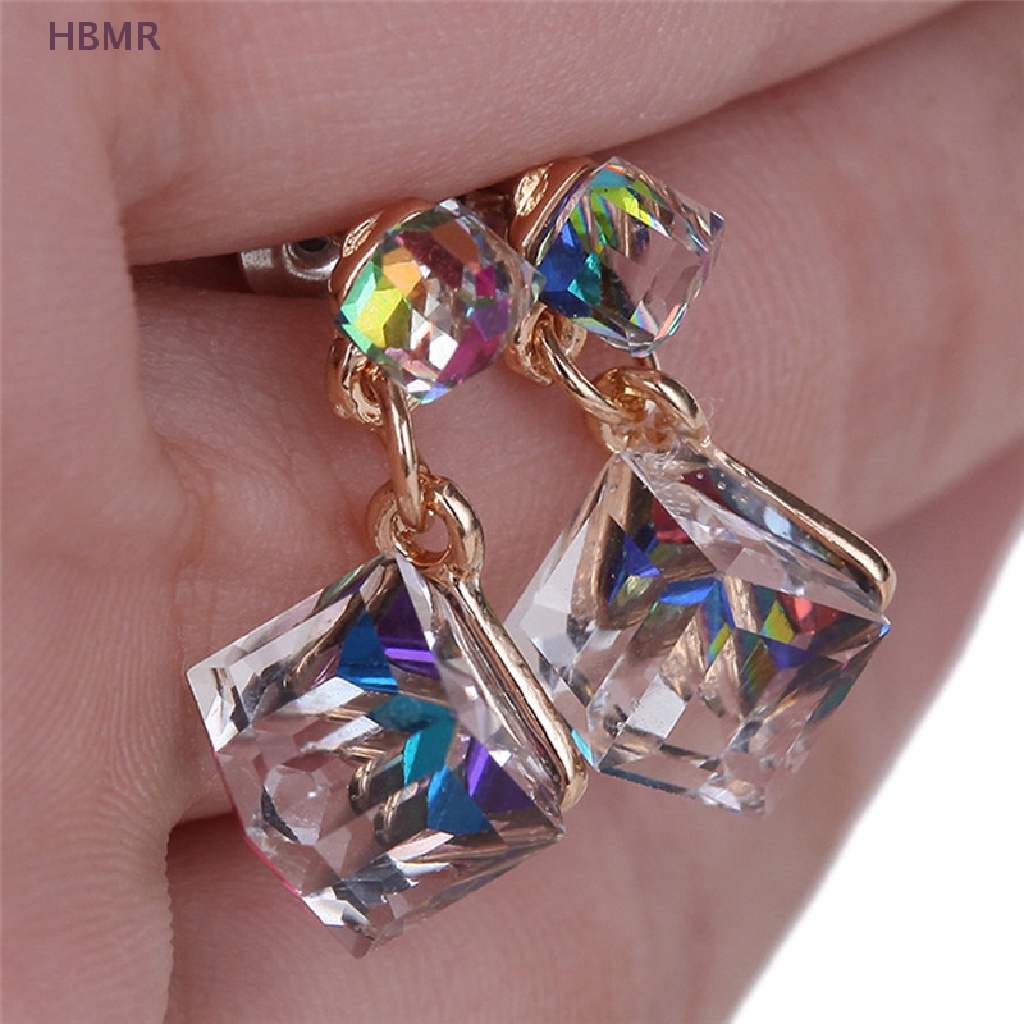 Khuyên Tai Đính Đá zircon Pha Lê Cho Cô Dâu