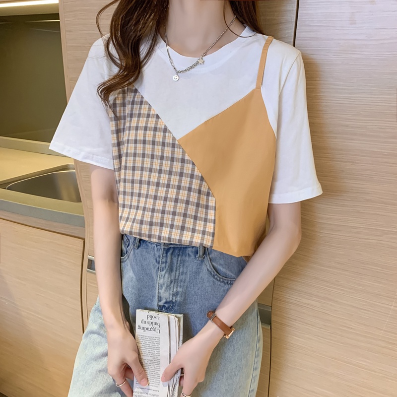 NRVP Áo Thun Tay Ngắn Dáng Ôm In Họa Tiết Độc Đáo Thời Trang Đường Phố Hàn Quốc Cho Nữ