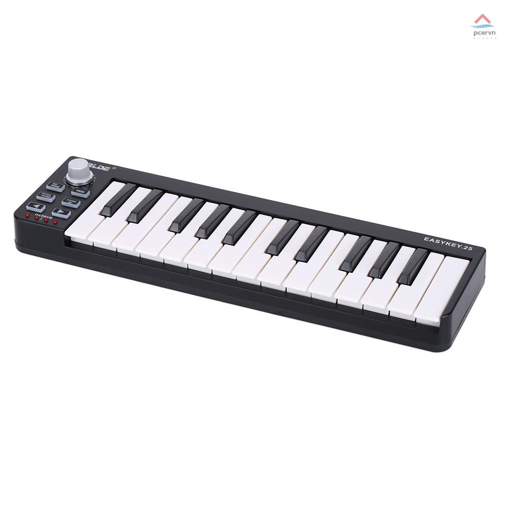 Bàn Phím Mini 25 Nút Bấm Kết Nối USB MIDI pcervn Thế GiớiE Easykey.25 25 Phím Mini
