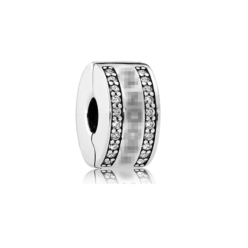 Charm Pandora bạc 925 nhiều mẫu đính đá lấp lánh dùng làm trang sức diy