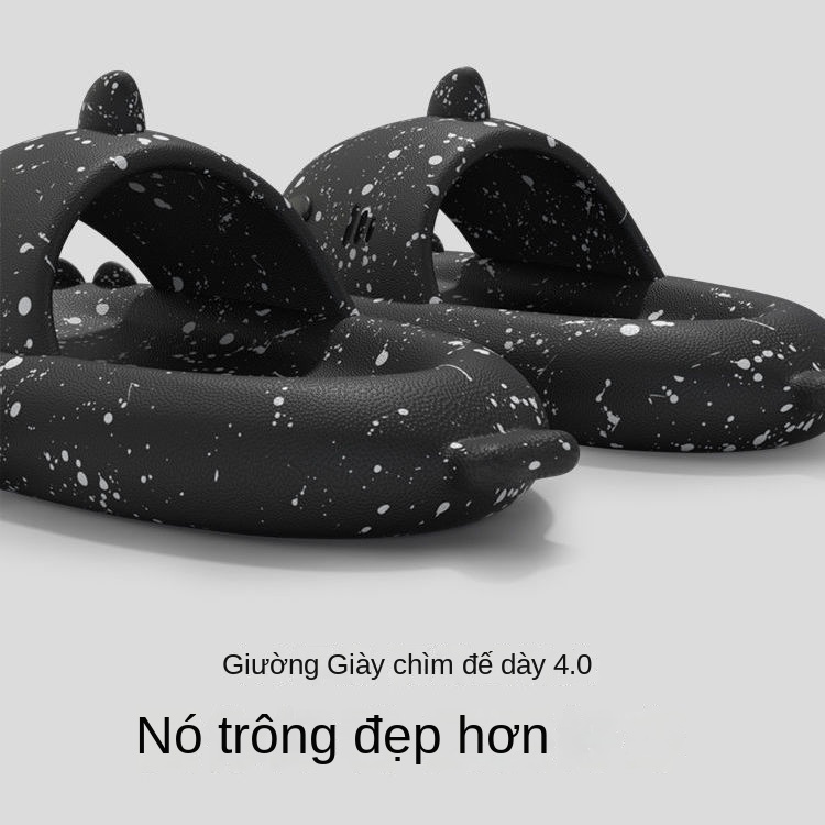Dép Sandal Đế Dày Chống Trượt Hình Cá Mập Thời Trang Mùa Hè Cho Cặp Đôi