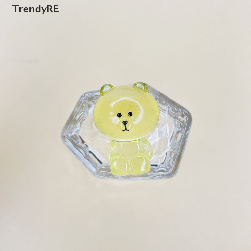 Tượng Gấu Hoạt Hình Phát Quang Trang Trí Phong Cảnh DIY