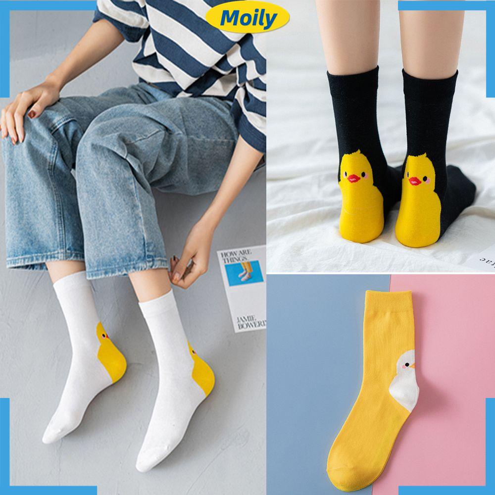 Vớ Cotton Thoáng Khí In Họa Tiết Hoạt Hình Nhiều Màu Sắc Phong Cách Harajuku Cho Nữ