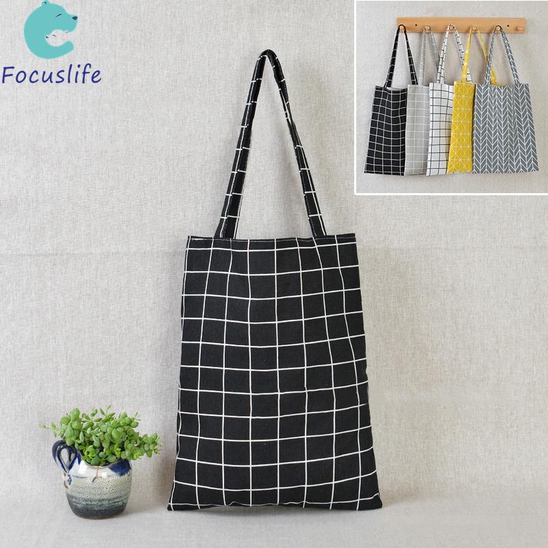 Túi Xách Đeo Vai Không Đường May Thân Thiện Với Môi Trường Họa Tiết Kẻ Sọc