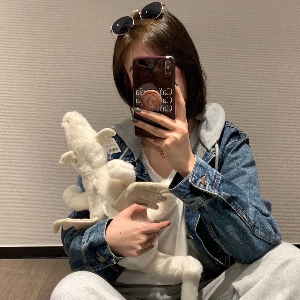 Hàng Mới Về Thú Nhồi Bông Hình Rồng Bay Có Cánh Siêu Mềm