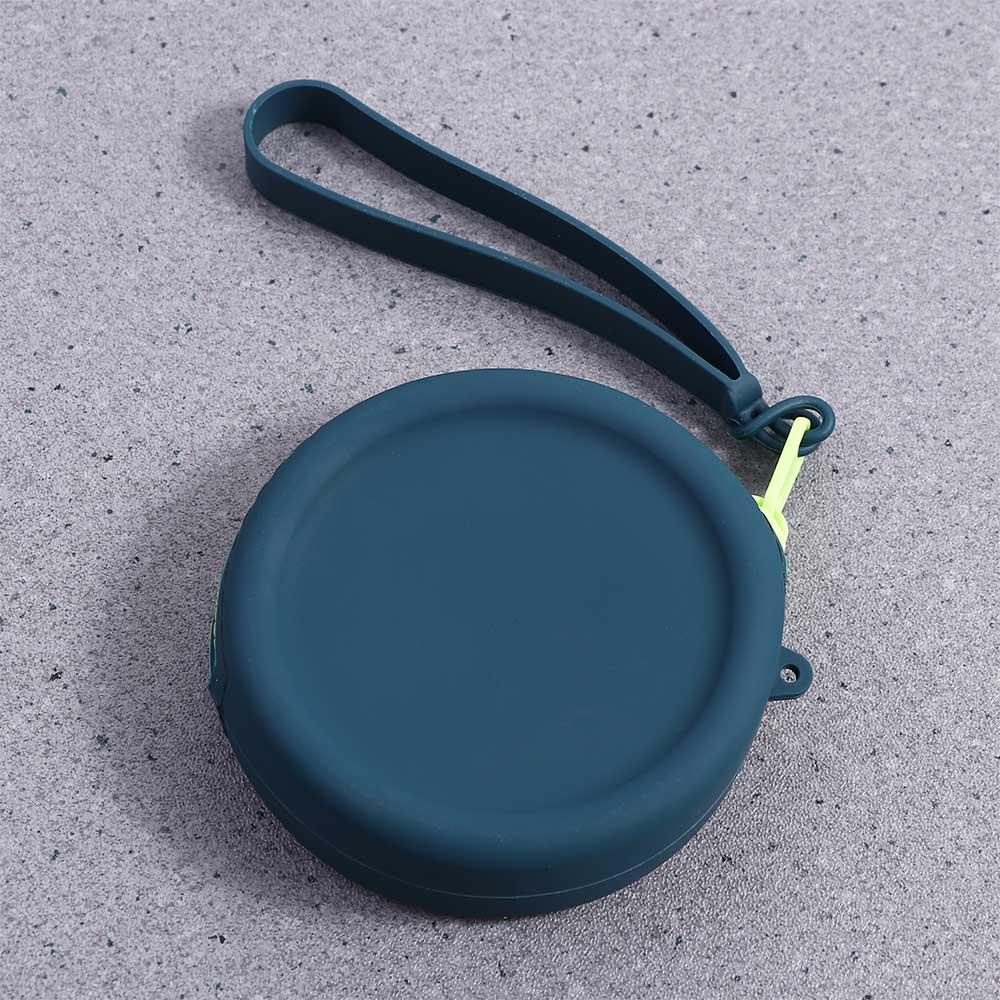 Túi Đựng Tai Nghe / Tiền Xu Bằng Silicon Có Khóa Kéo Tiện Dụng Cho Nữ Ốp