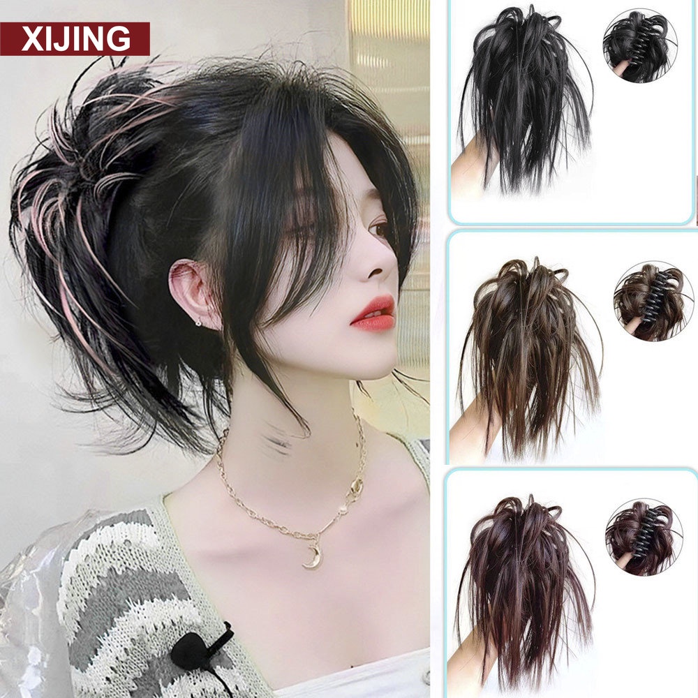 Búi Tóc Giả Y2K Có Kẹp Càng Cua Làm Phồng Tóc Cho Nữ