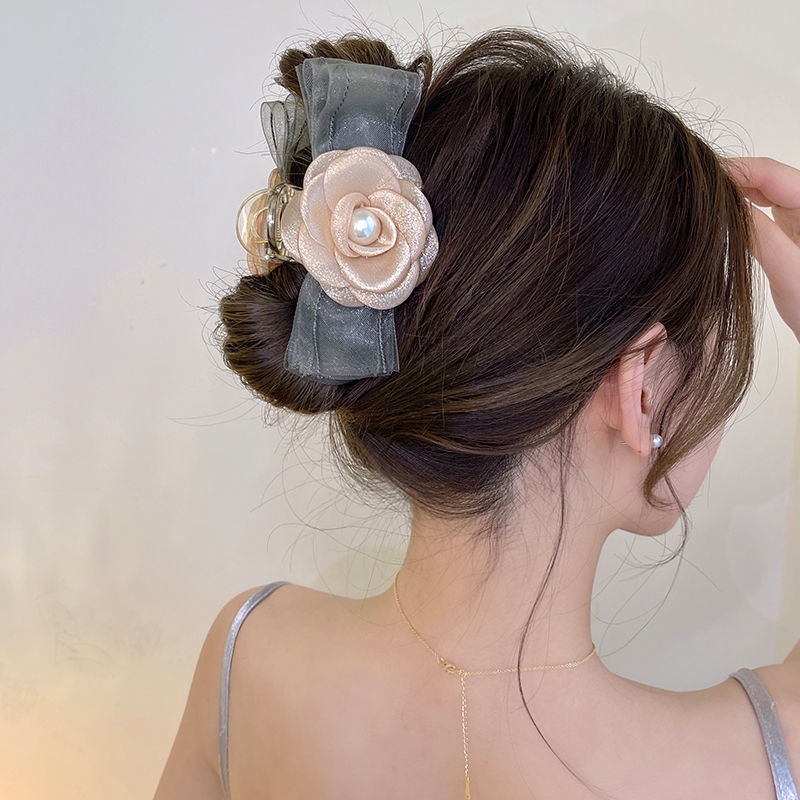 Kẹp Tóc Hình Cá Mập Đính Nơ Dễ Thương Phong Cách Hàn Quốc