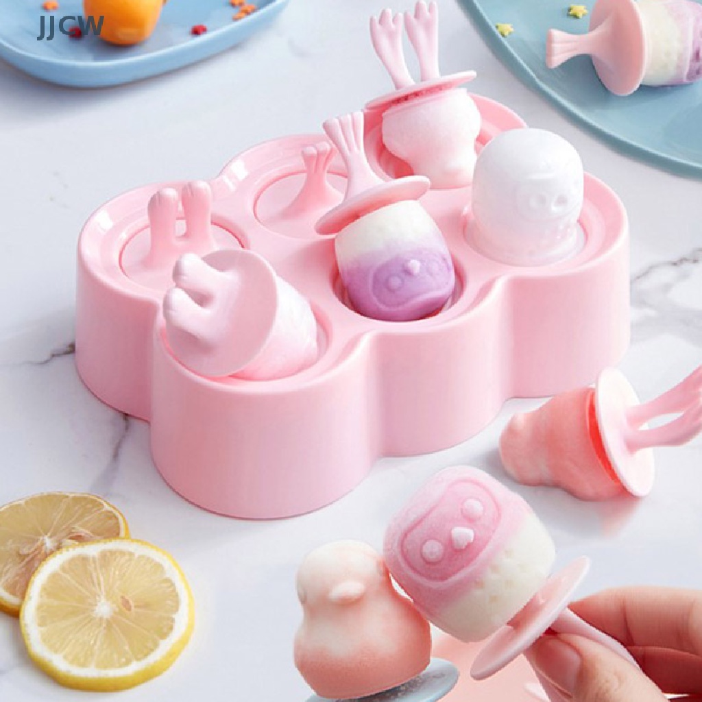 Khuôn Silicone Làm Kem Que DIY Có Nắp Đậy Tiện Lợi Dành Cho Nhà Bếp