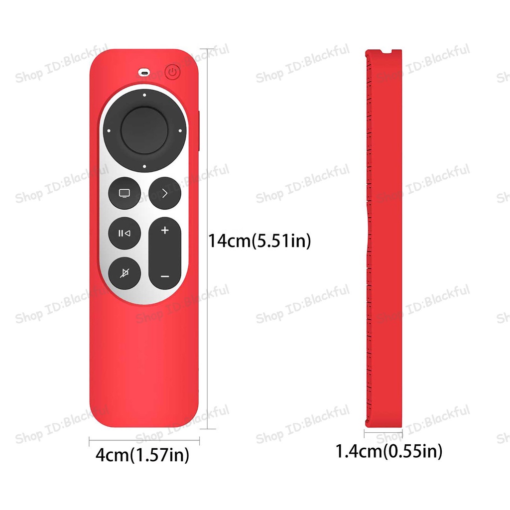 Vỏ Bọc Điều Khiển Từ Xa Bằng Silicone Cho Apple TV 6th Siri 4K Apple TV 7th