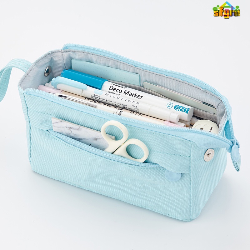 Túi Đựng Bút Đa Năng Sức Chứa Lớn Có Khóa Kéo Tiện Dụng