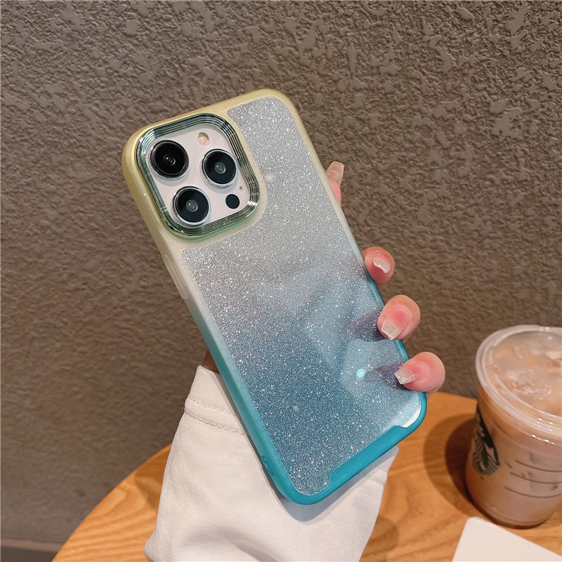 Ốp Điện Thoại Màu Gradient Thời Trang Chống Sốc / Thấm Nước Cho iphone14promax 13pro 12promax 11promax 12Pro