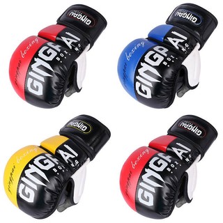 Competitive Half Finger Boxing Glove Sanda Fighting Adult Boxing Gloves Fighting Training MMA Boxing Sleeve Men and Women Punching Bag KfCA