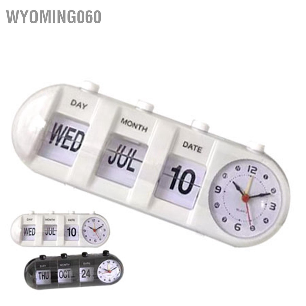 Wyoming060 Lịch Đồng Hồ Báo Thức Hình Dạng Sáng Tạo Trang Trí Nhảy Để Bàn Cho Gia Đình Phòng Khách Ngủ Văn