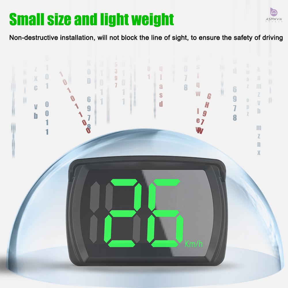 Đồng Hồ Đo Tốc Độ HUD KM / H MPH GPS Với Màn Hình LED Lớn Cho Xe Hơi Xe Tải SUV