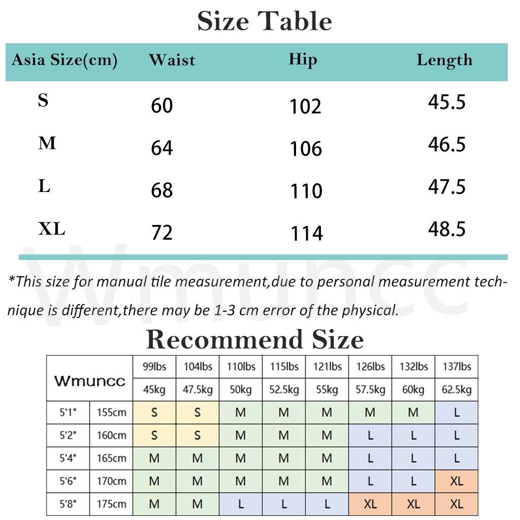 Wmuncc Quần Short Thể Thao Lưng Cao Dáng Rộng Thời Trang Mùa Hè Cho Nữ
