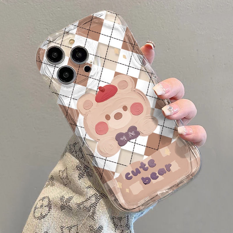 ✅Ốp Điện Thoại Mềm Trong Suốt Chống Sốc Hình Gấu Cho iPhone14 / 13promax 12 / 11 7 / 8p xs / r N3XT