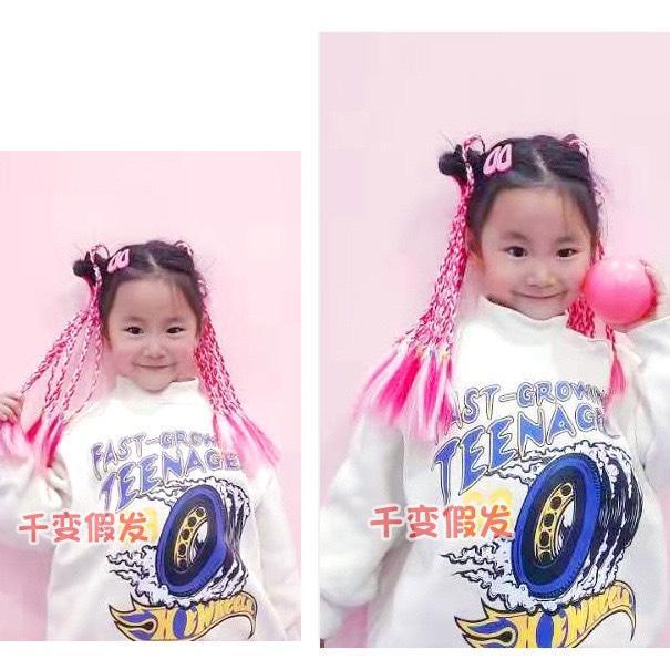 Tóc Giả Tết loại ngắn Nhiều Màu Sắc Phong Cách Hip Hop Âu Mỹ Cho Bé MyBaby