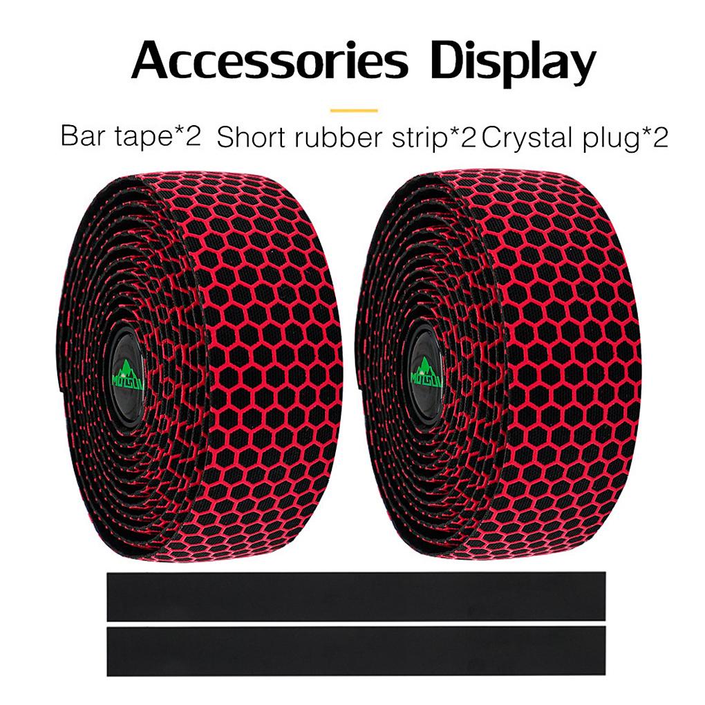 Hộp 2 Cuộn Băng Quấn Tay Lái Xe Đạp Bằng Silicone EVA Linh Hoạt Chống Rung