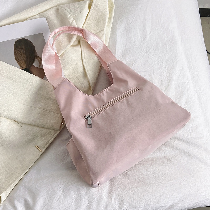 Túi vải Cỡ Lớn Có Khóa Kéo Thời Trang Hàn Quốc Cho Nữ