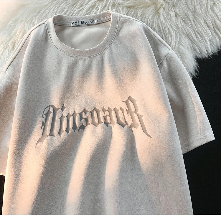 Hiixivi [Hàng Có Sẵn] Áo Thun Cotton Tay Ngắn Dáng Rộng In Hình Đồ Họa Phong Cách Hàn Quốc Thời Trang Nữ Đường Phố