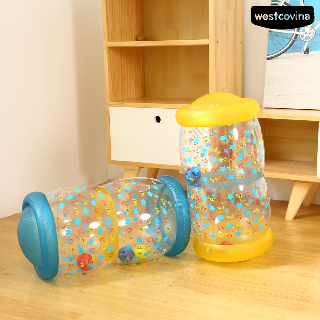 [COD]♋Đồ Chơi Con Lăn Trong Suốt Bơm Hơi Chống Mài Mòn Phát Triển Sớm Cho Bé