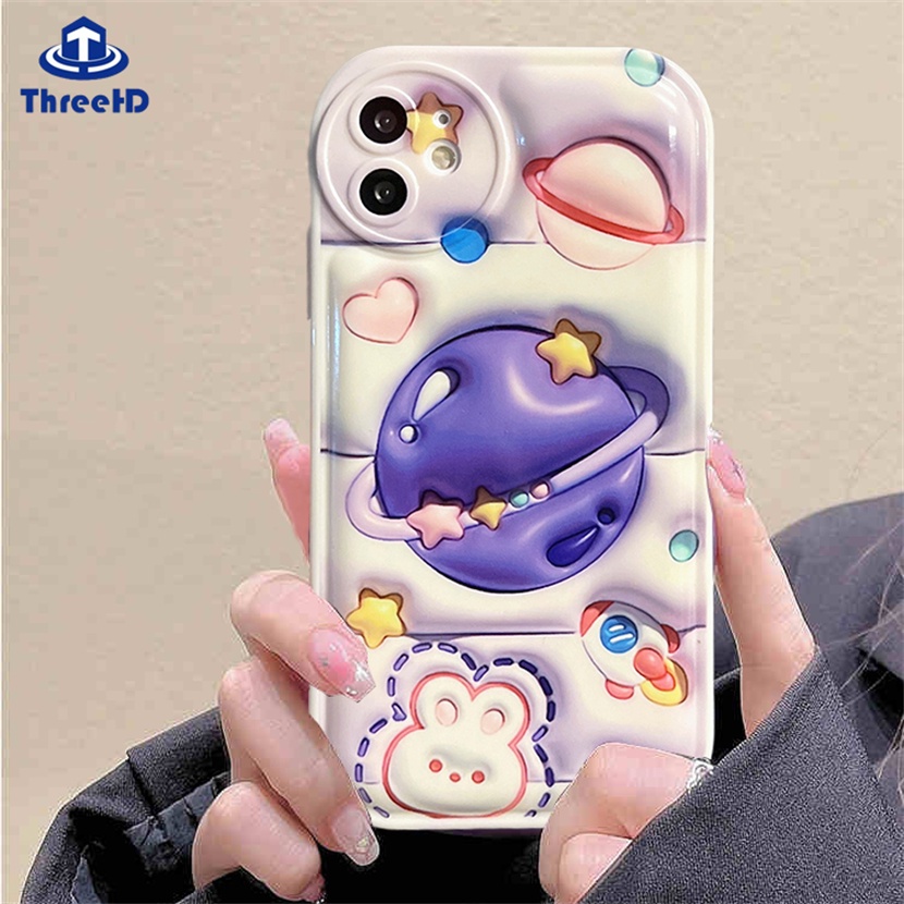 Ốp điện thoại hình vũ trụ mặt trăng 3d thích hợp cho iPhone 14 13 12 11 Pro Max SE2020 X Xr Xs Max 8 7 6 6s Plus