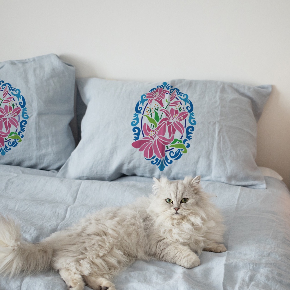 1 Khuôn Vẽ Bằng Nhựa Kích Thước Lớn 297x210mm Họa Tiết Hoa Có Thể Tái Sử Dụng