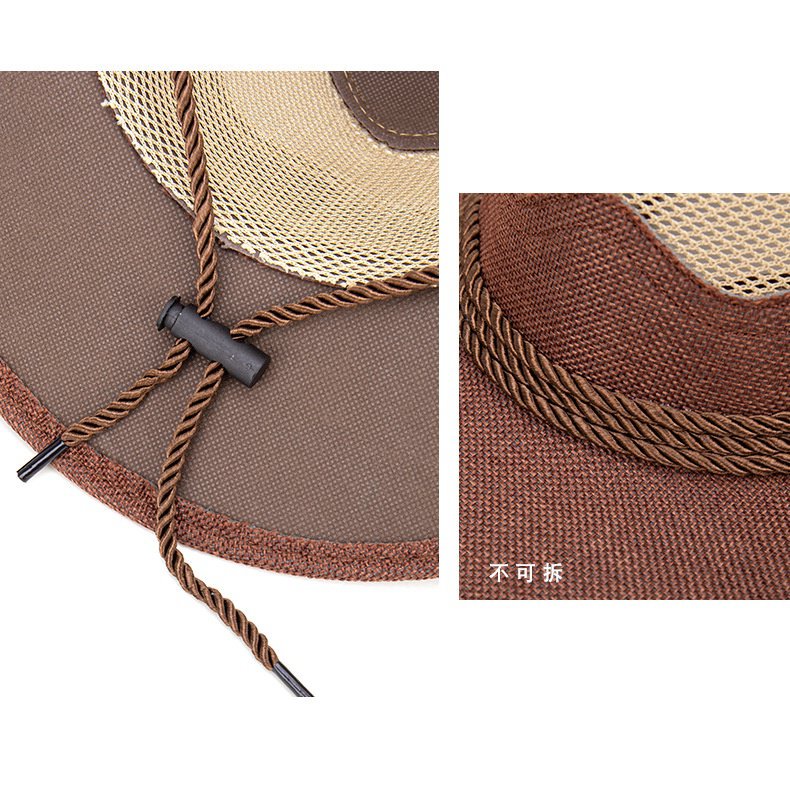 Nón Cao Bồi Dây Rút Phong Cách Âu Mỹ Đi Biển Mùa Xuân Thu Hàng Mới Dành Cho Bạn Nam