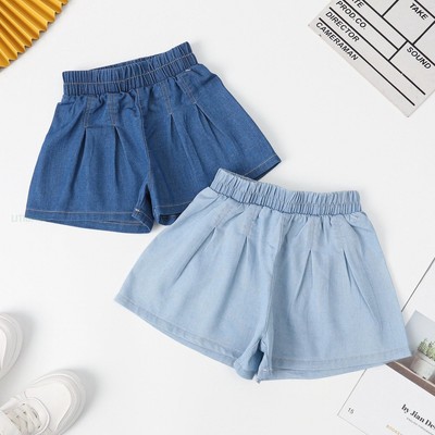 Quần đùi jean bé gái LITIBABY cho bé 11kg - 20kg