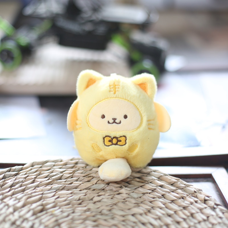 Móc Khóa Hình Mèo Sanrio Cinnamoroll Kuromi Melody Nhồi Bông Đáng Yêu