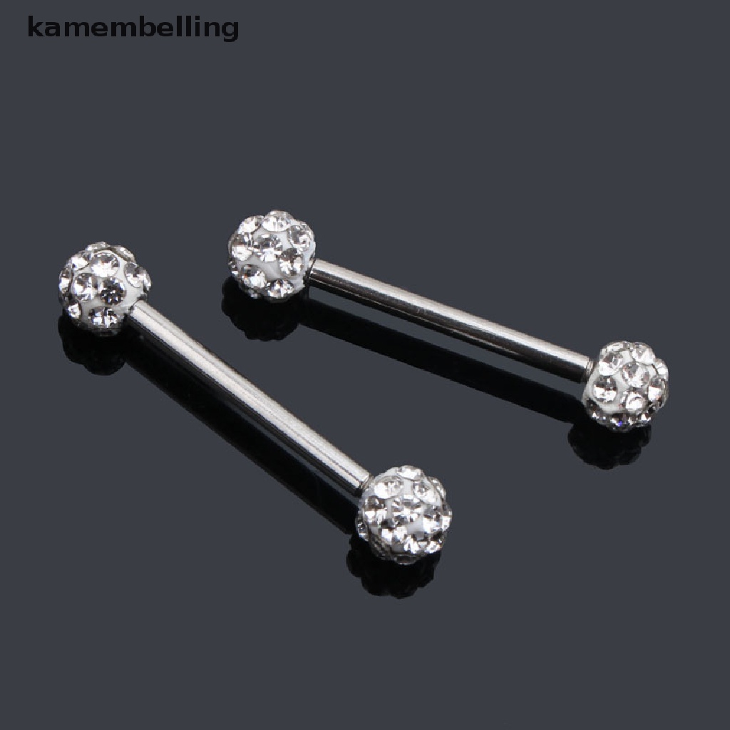 Kamembelling 1 Cặp Núm Vú Giả Đính Đá Zircon Hình Trái Tim Sáng Bóng Quyến Rũ Cho Nữ EN