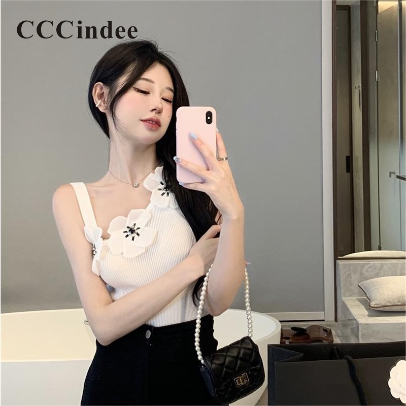 Áo Tank Top Dáng Ôm In Hoa Thời Trang Mùa Hè 2023 Cho Bạn Gái